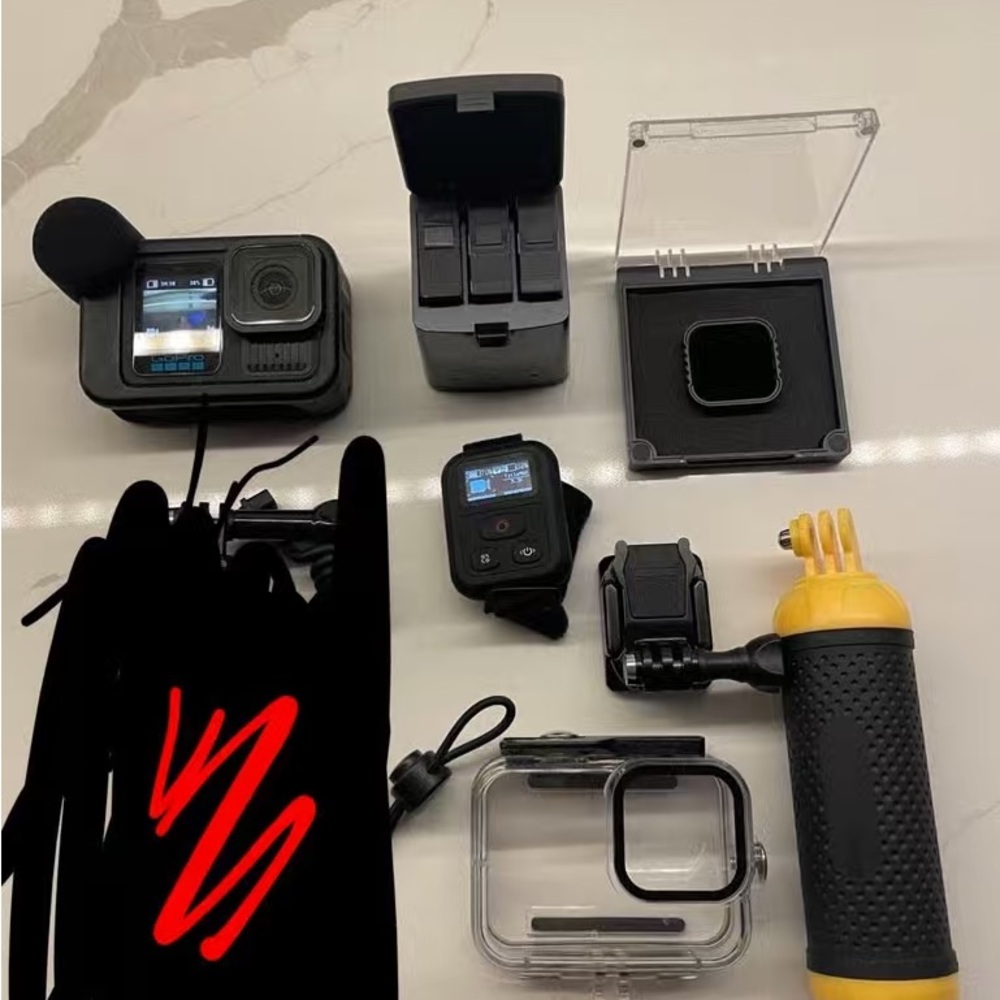 GoPro Black and Yellow Action Camera Kit